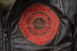 кожаная куртка авиатор винтаж с летными нашивками - купить (цена 34,000.00) на заказ с доставкой по России в магазине 7sec.ru