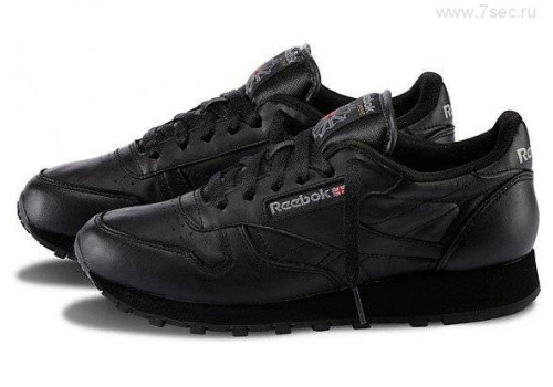 мужские кроссовки REEBOK CLASSIC BLACK - купить (цена 3,500.00) на заказ с доставкой по России в магазине 7sec.ru