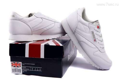мужские кроссовки REEBOK CLASSIC WHITE - купить (цена 3,500.00) на заказ с доставкой по России в магазине 7sec.ru