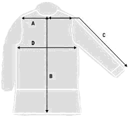 линии обмера размера курток Parajumpers